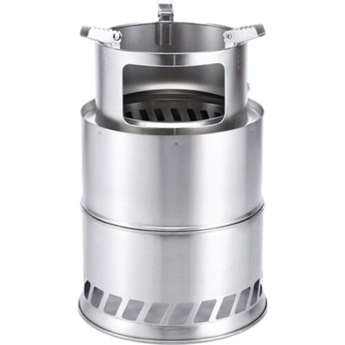 Large Stainless Steel Bonfire Fire Pit Windproof Portable Winter Heating Stove Practical Outdoor fire pit