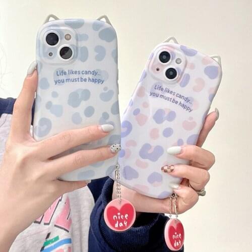 Cute Rabbit Bear Peach Phone Case For iPhone 12 11 Pro Max 7 8 Plus X XR XS Max Soft Silicone Cover Fashion Cute Pendant Capa