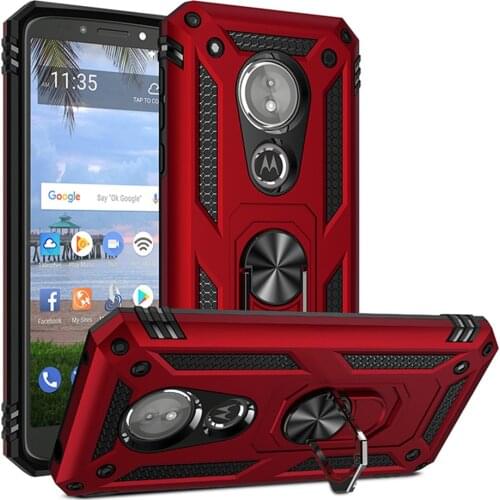 For Motorola Moto E5 Case Cover Armor Rugged Military Car Holder Ring Case for Moto E E5 XT1920DL XT1920-DL MotoE MotoE5 Coque