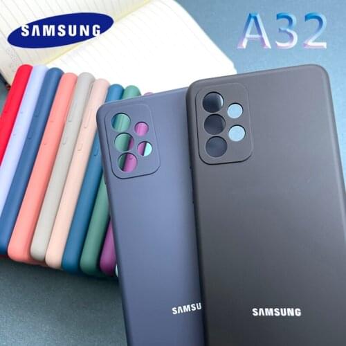 New Original Samsung Galaxy A32 a32 Case Soft-Touch Back Protective Shell Silky Silicone For A 32 5G 4G A325F Mobile Phone Cover