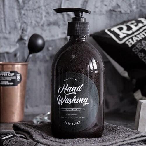 Soap Dispenser Bathroom Washing Set Body Wash Hair Conditioner Shampoo Bottle 500ml Bathroom Plastic Liquid Bouteille Pompe Vide