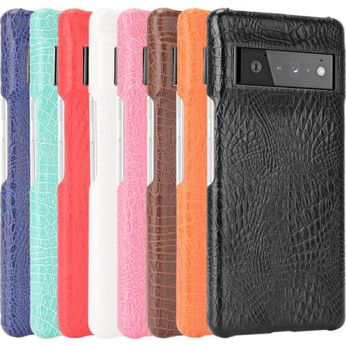 For Google Pixel 6 Pro Case Luxury Crocodile pattern PU leather Case For Google Pixel 6 Pro Pixel6 Phone Case Back Cover