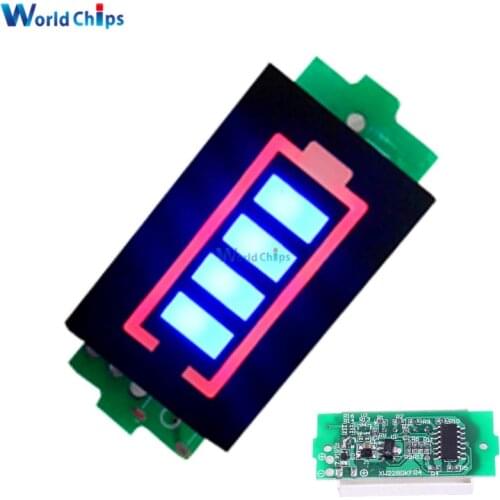 4S 4 Series Lithium Battery Capacity Indicator Module 16.8V Blue Display Electric Vehicle Battery Power Tester Li-po Li-ion