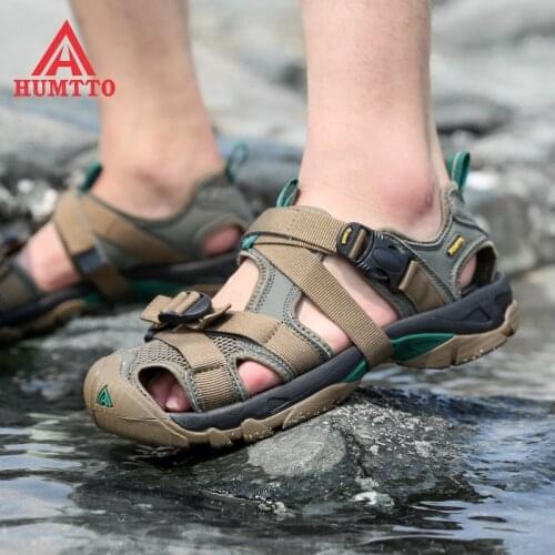 HUMTTO Summer Hiking Shoes for Men Outdoor Breathable Sandals Women Trekking Mountain Shoes Non-slip Mens Beach Aqua Sneakers