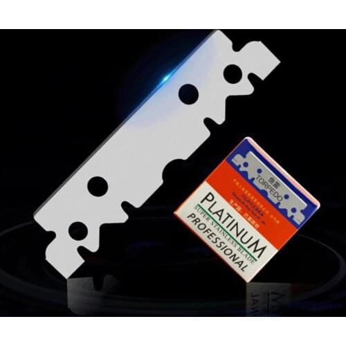 100pcs Stainless Steel Razor Blades Double Edge Safety Razor Blade Men Shaving Razor Shaver Manual Razor Blade Shaving Tool