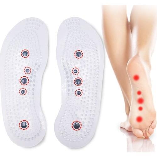 2pcs Magnetic Therapy Insoles Pain Relief for Slimming Weight Loss Foot Massage Health Care Shoes Mat Pad Acupuncture Shoe Sole
