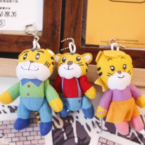 Trendy Cartoon Pendant Multifunctional Soft Zodiac Tiger Plush Pendants Ornament Delicate Craft Stuffed Doll Plush Keychain