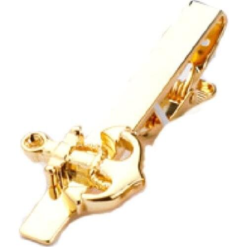 Fashion style gold boat anchor tie clip business suit Mens Wedding Dress Accessory tie clip