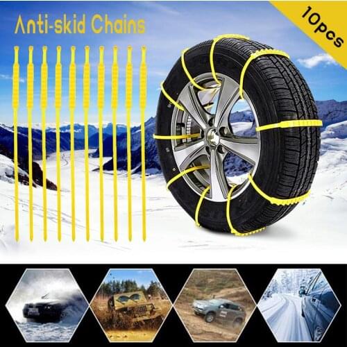 2018 New Hot Sales Car Vehicles Wheel Tire Snow Anti-Skid Chains Antiskid Chain Fit Winter Car Accessories