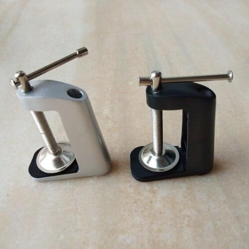 New Aluminium Miniature Small Mounting table clip Clamp On Table Bench Vise Tool Vice for table led lamp accessories