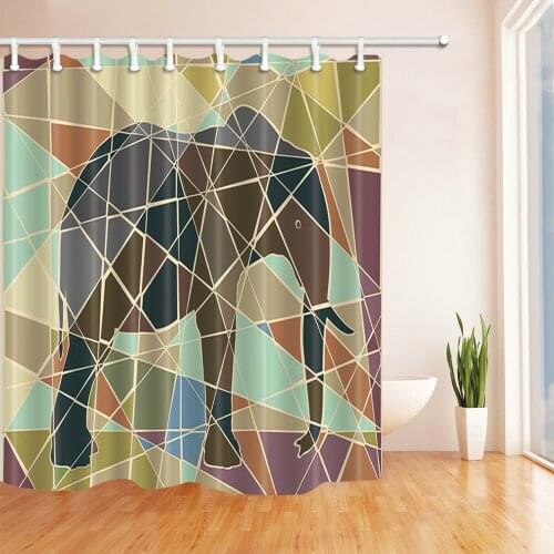 Simple and Elegant Plant Bird Shower Curtain Waterproof Polyester Fabric Shower Curtain for The Bathroom with 12 Hooks