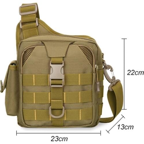 Tactical Military Fishing Backpack Men Shoulder Bag Hunting Camping Hiking Outdoor Travel Bag Waterproof Messenger Handbag X86G