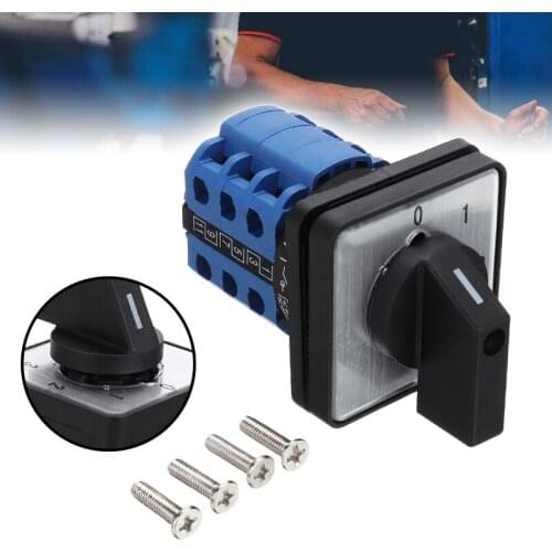 Universal LW28-20 4 Positions Rotary Cam Switch 660V 20A Changeover Switch With Screws For Current Circuit Control