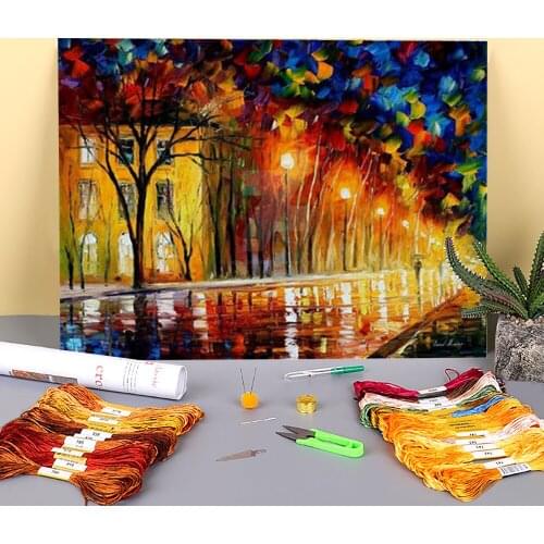 Inner Warmth Pre-Printed 11CT Cross Stitch Complete Kit DIY Embroidery DMC Threads Handiwork Handmade Craft Knitting Counted