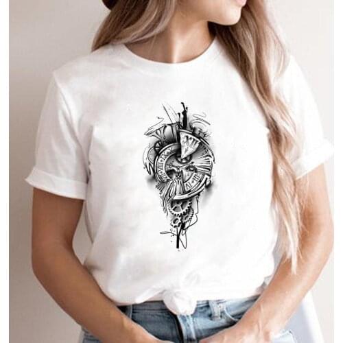 Women Lady Vintage Style Vacation Graphic T Shirt Tee Short Sleeve Fashion Cartoon Top Clothing Female T-shirt Clothing