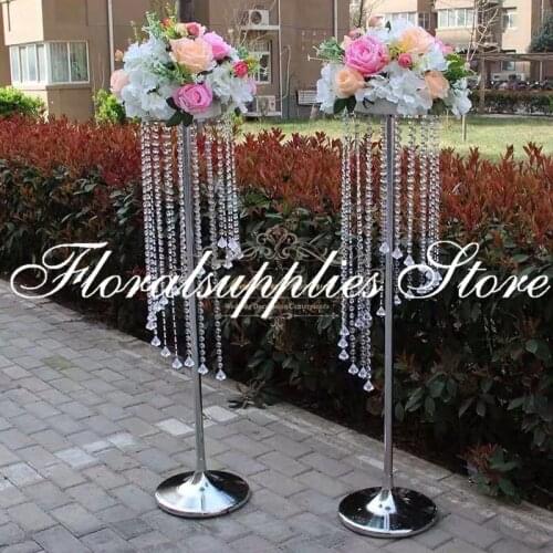 110cm Tall Acrylic Wedding Centerpiece Flower Stand Wedding Vase Wedding Decorations Party Decorations 10PCS /LOT