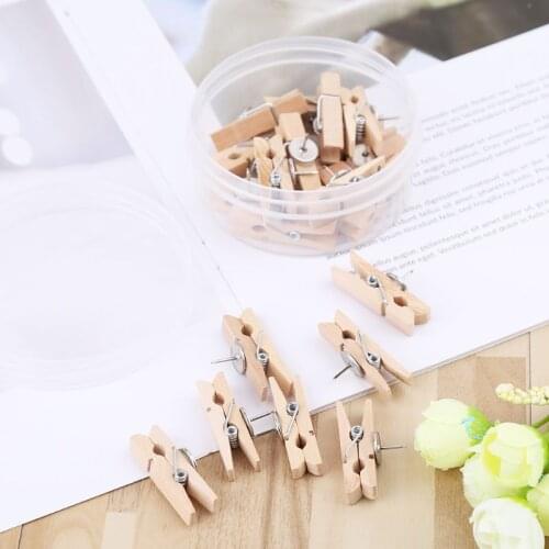 20pcs Wood Clothespins Laundry Clothes Wooden Pins Practical Craft DIY Clip Scrapbook Photo Paper Peg