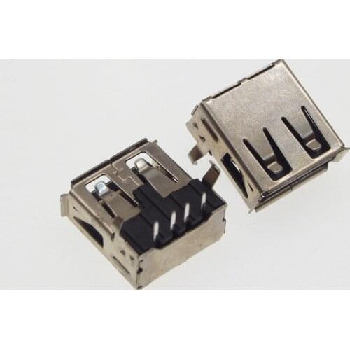 25pcs AF 90 degrees USB female socket notebook tablet PC motherboard USB port 2.0 usb connector