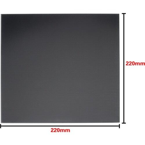 3D Printer Platform Heated Bed Build Surface Glass Plate 220x220mm Accessory