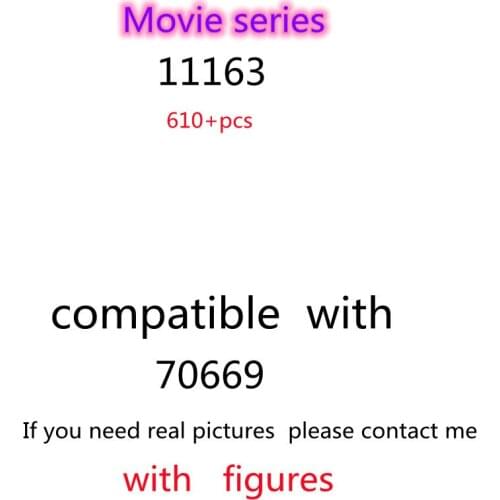 610pcs 11163 Building Block Toy Movie Series 70669 Assembled Building Block Childrens Toy Gifts
