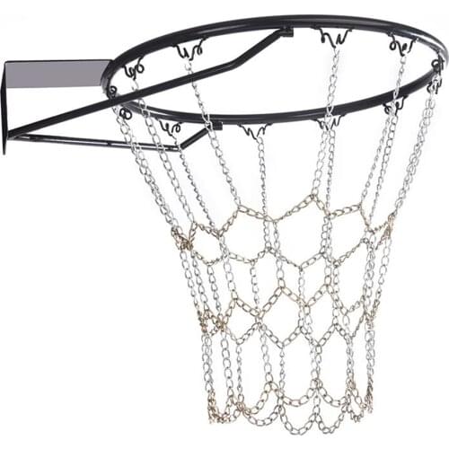Anti-Rust Basketball Chain Net Outdoor Galvanized Steel Standard Hoop Basketball Goal Net Heavy Duty