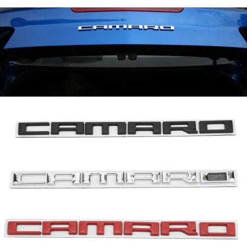 Car 3D Metal CAMARO Letter Logo Stickers and Decals For Chevrolet CAMARO ZL1 1LE Car Rear Trunk Body Emblem Badge Stickers