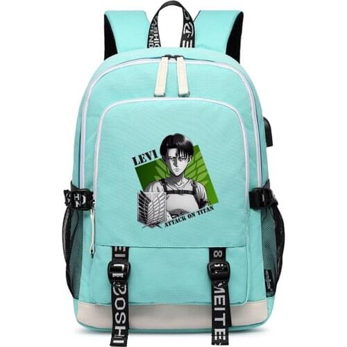 Attack on Titan Large School Bags Oxford Bookbags Pink Women Backpack Cartoon Travel Bagpack Scout Legion Laptop Shoulder Bags