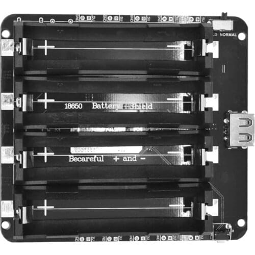 Four-Way 18650 Lithium Battery Expansion Board V8 Mobile Power Expansion Board Overcharge Protection 5V,for Raspberry Pi