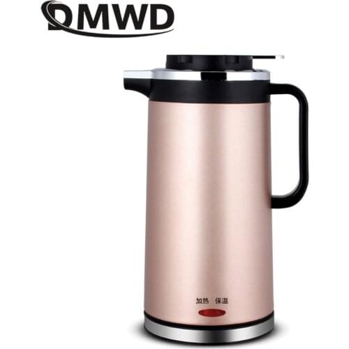 DMWD 1.8L 220V Electric Kettle Quick Heating Water Boiler Stainless Steel Water Heater Teapot Double-layer Heat Preservation