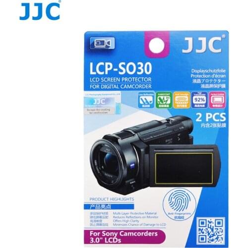JJC Camcorder LCD Guard Film Video 2.7" 3.0" 3.5" Screen Protector for Sony