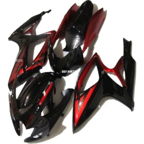 Motorcycle Fairing kit for SUZUKI GSXR600 750 K6 06 07 GSXR 600 GSXR 750 2006 2007 ABS Red black Fairings set