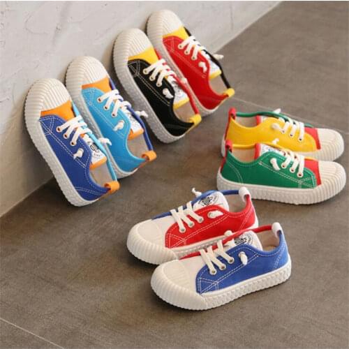 Fashion Brand New Unisex Kids Shoes For Boys Girls Children Casual Sneakers Candy Sneakers Classic Running Flat