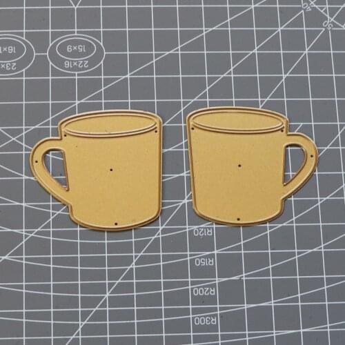 Water Cup Decoration Metal Cutting Dies Drinkware Die Cuts For Card Making Scrapbook DIY New 2021 Crafts