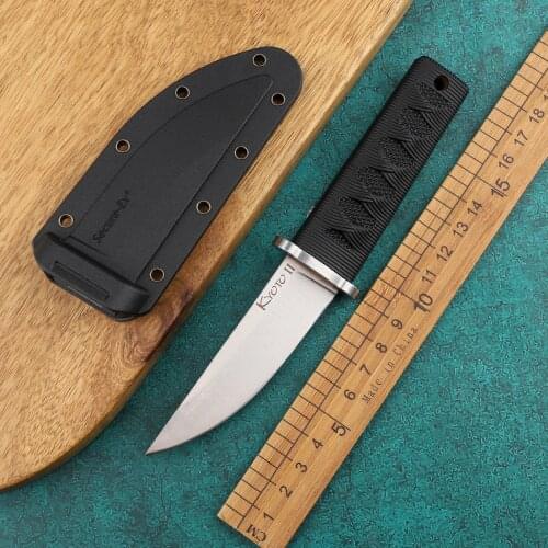 Mini Sharp Samurai Combat Knife Fixed Blade Outdoor Military Tactics Self Defense Camp Weapons Hunting Survival Knives