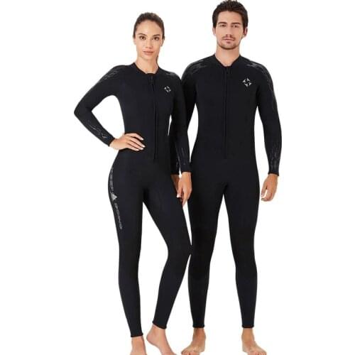 1.5MM neoprene Wetsuit for Men women Scuba diving suit spearfishing Snorkeling Surfing one piece set winter Cold-proof swimsuit