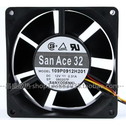 New original 12V 0.31A 9CM cooling fan 109P0912H201