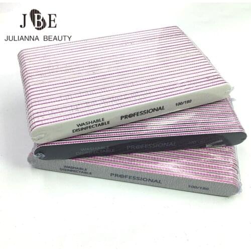 150pcs/lot Nail File Sandpaper Nail Polish Buffer Blocks For UV Gel 100/180 Manicure Pedicure Finger Care Nail Art Beauty Tools