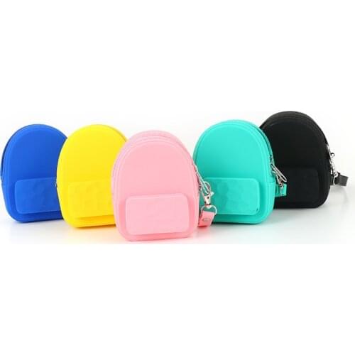 Manufacturer Silicone Earphone Bag wallet Portable Storage Coin Purse Children kids purses and handbags mini purse and bags sac