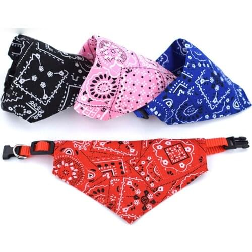 Adjustable Pet Dog Triangular Bandage Puppy Cat Scarf Bandana Collar Bibs Cat Neck Decor Dogs Cats Pets Accessories
