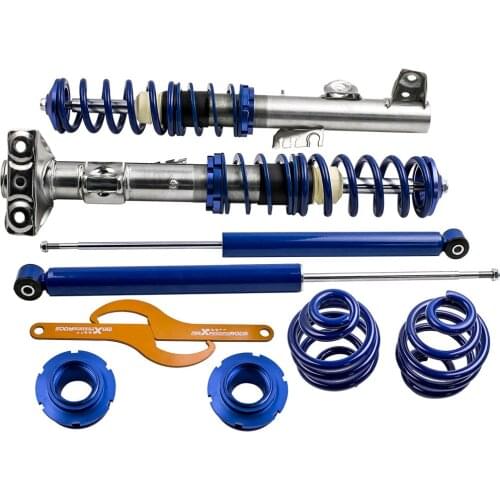 Blue Adjustable Coilovers For BMW E36 318i Suspension Shock Absorbers Coil Strut Kit