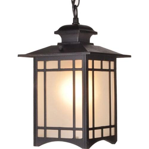 Retro Outdoor Pendant Lamp Balcony Corridor Suspension Light Waterproof Pendant Light Villa Gazebo Grape Rack Park Lights PA0148