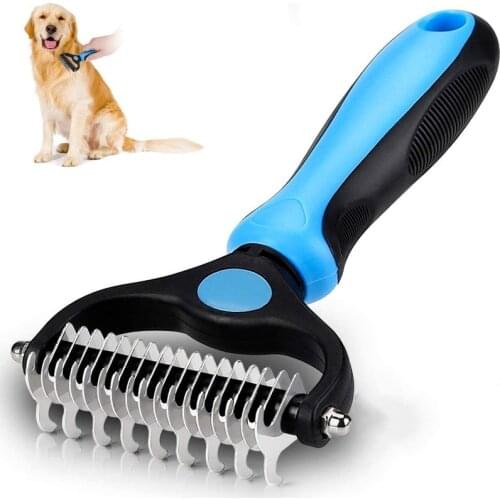 Hair removal dog brush, pet grooming brush, for Dogs &Cats and for Mats&Tangles Removing-No More Nasty Shedding or Flying Hair