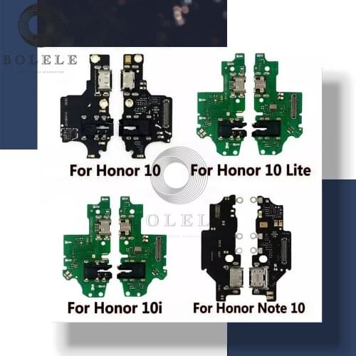 For Huawei Honor 10 10i 10 Lite Note 10 USB Charger Port Dock Plug Board Connector Charging Flex Cable Microphone Replacement