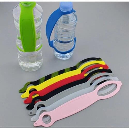 Outdoor Quickdraw Carabiner Hanger Silicone Water Bottle Belt Holder Hook Clip Camping Hiking Safety Clasp Buckle Band Tools