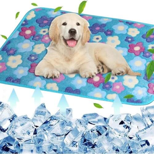 Dog Cooling Mat Summer Pad Mat For Dogs Cat Breathable Blanket Cat Ice Pads Washable Sofa Breathable Pet Dog Bed Pet Mat