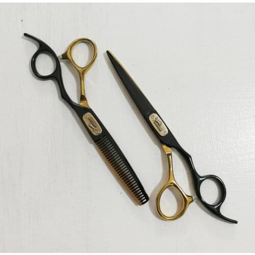 SR-6CR-009 Professional Hairdressing Scissors Thinning Barber Scissor Set Hair Cutting Scissors Japan Steel