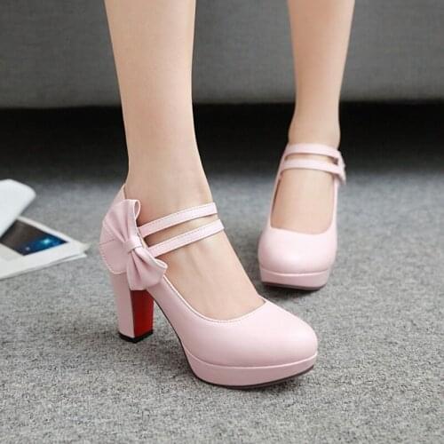 Japanese sweet lolita shoes college student straps high heel fashion kawaii girl cosplay shoes comfortable women shoes loli cos