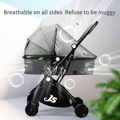 Convenient Baby Stroller 3 In 1 High Landscape Stroller Reclining Baby Carriage Foldable Stroller Baby Bassinet Puchair Newborn