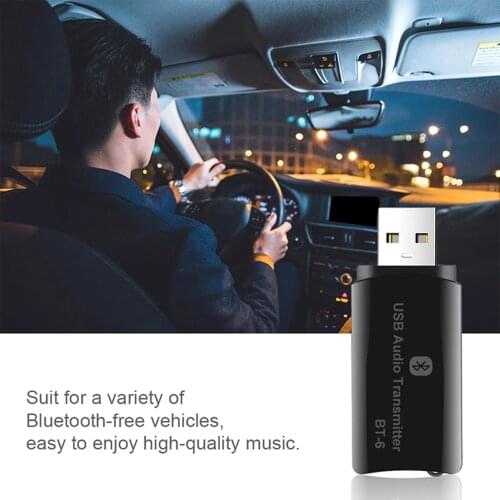High Quality Wireless Audio Adapter 5.0 Bluetooth Transmitter Receiver 3in 1 USB 3.5mm AUX Mini Dongle For Car TV PC Speaker MP3