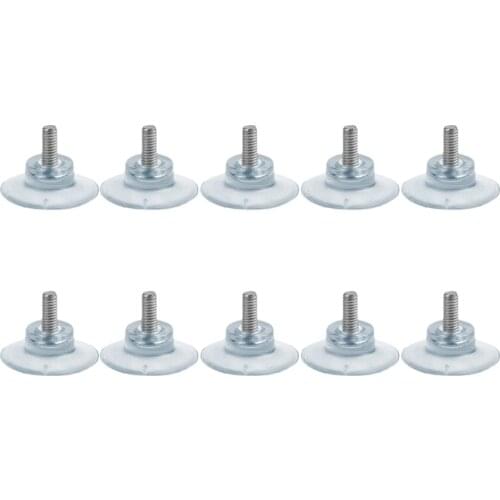 10 Pcs Rubber Strong Suction Cup Replacements for Glass Table Tops with M6 Screw CNIM Hot